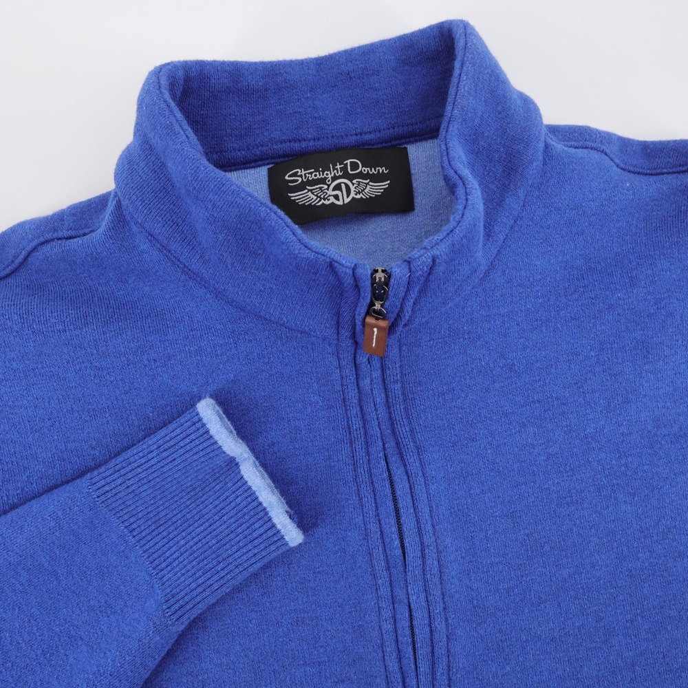Straight Down Ritz Carlton Lake Oconee Quarter Zip Pullover Blue Mens Medium